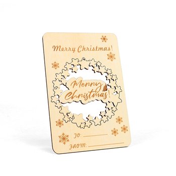 明信片-木製立體明信片-聖誕節慶賀卡-可客製化印刷logo_0